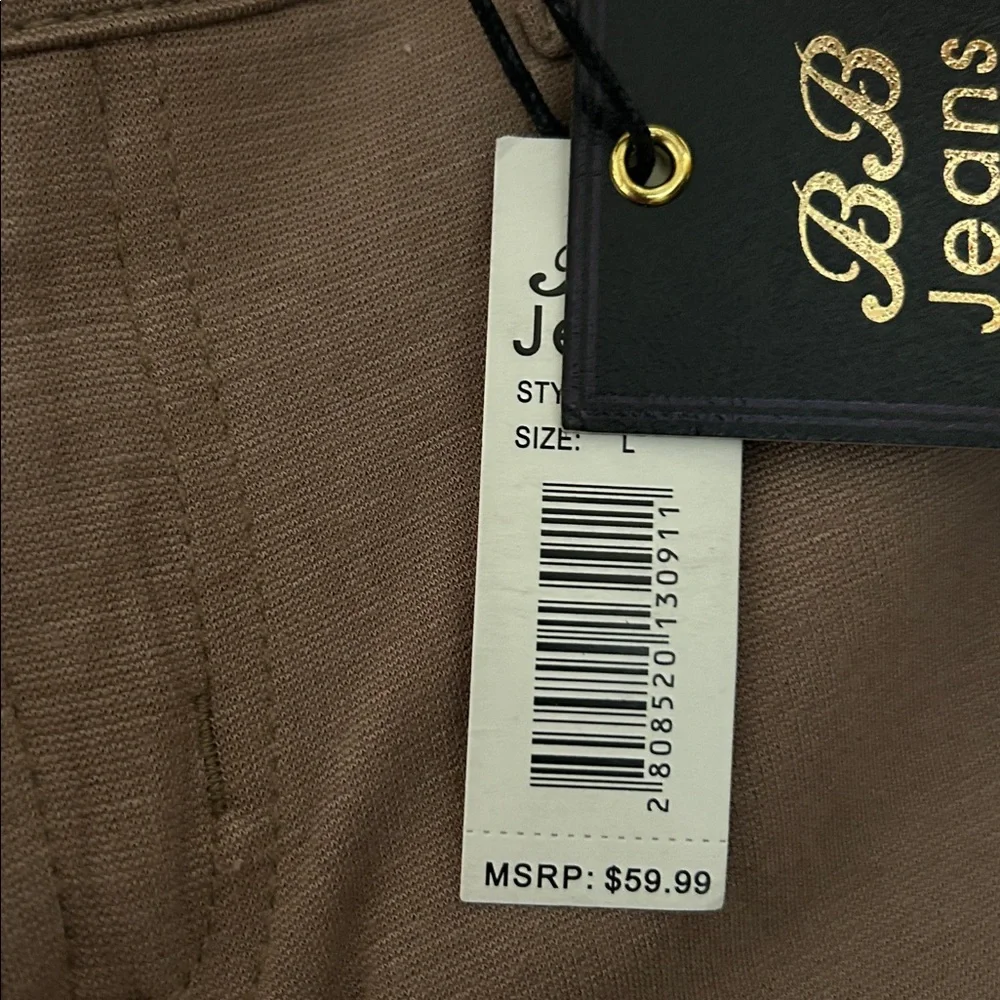 BB Jeans Brown Rhinestone Pocket Pants - Picture 4 of 5